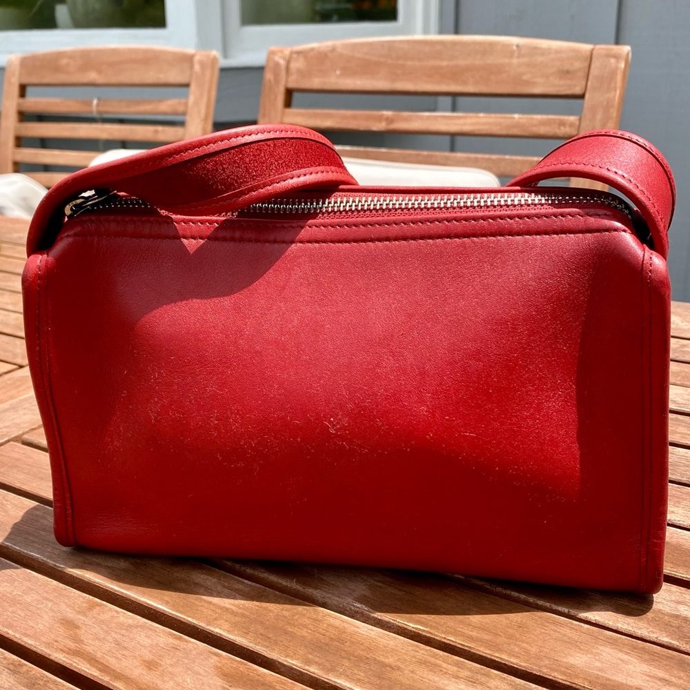 Vintage Coach Red Legacy Bag, Style 9057